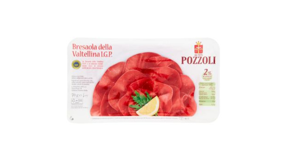 Pozzoli, Bresaola della Valtellina IGP a fette