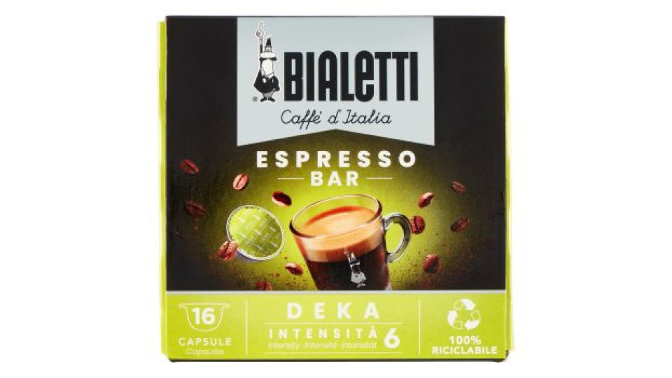 Bialetti Caffè d'Italia Espresso Bar Deka 16 Capsule 112 g