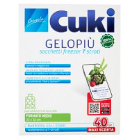 Cuki, Gelopiù sacchetti freezer formato medio