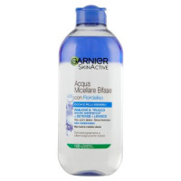 Garnier Acqua Micellare con Latte Detergente, Deterge, Idrata, Strucca, Senza Risciacquo, 400 ml, Confezione da 1