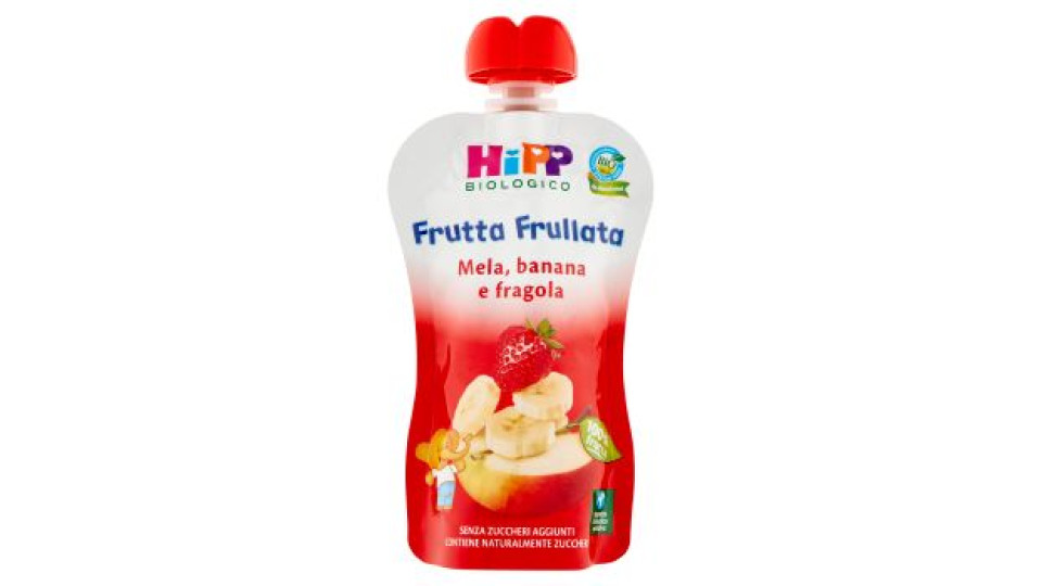 HiPP Biologico Frutta Grattugiata Mela Banana 4 x 100 g
