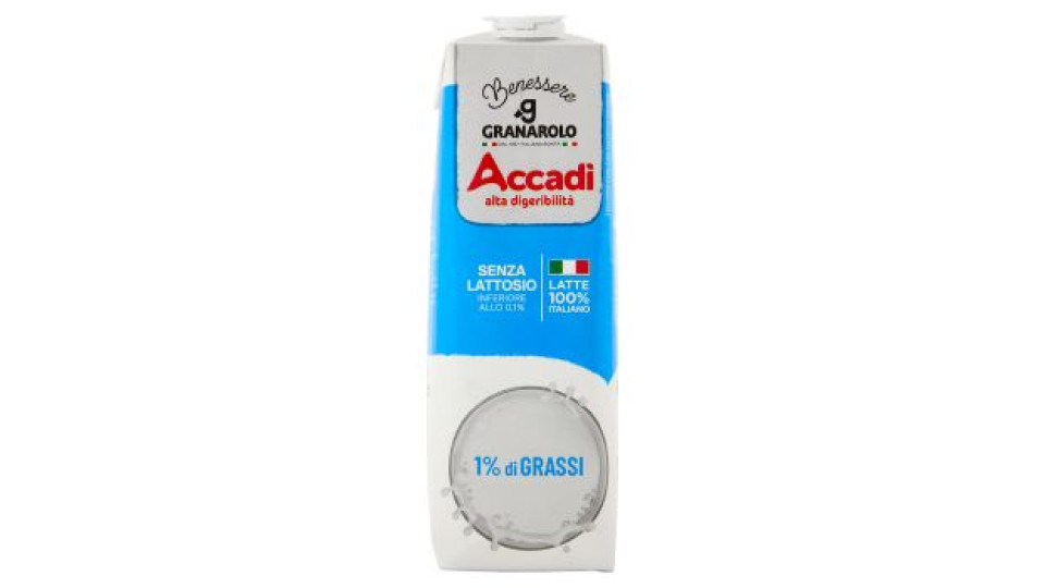 Accadì Benessere Senza Lattosio 1% di Grassi 1000 ml