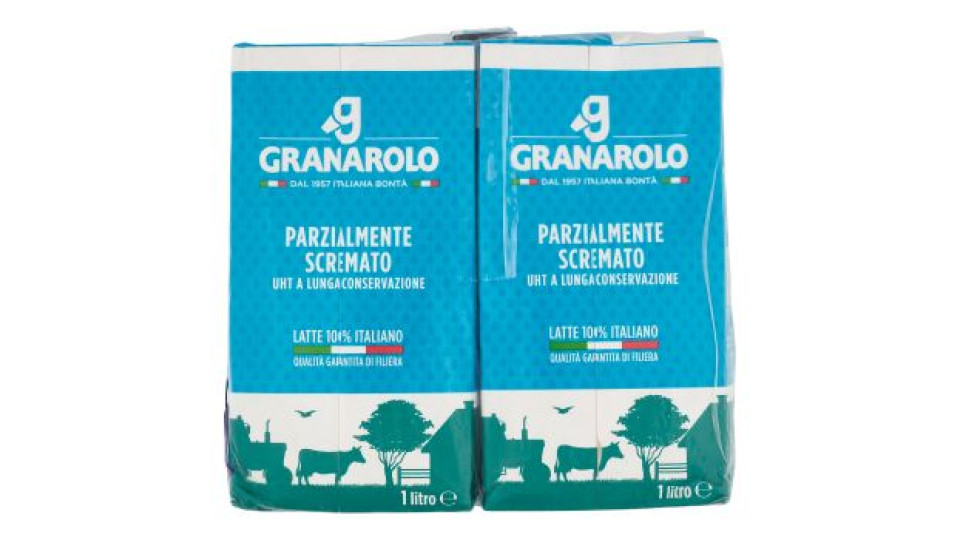 Granarolo Parzialmente Scremato UHT a Lunga Conservazione 4 x 1 litro