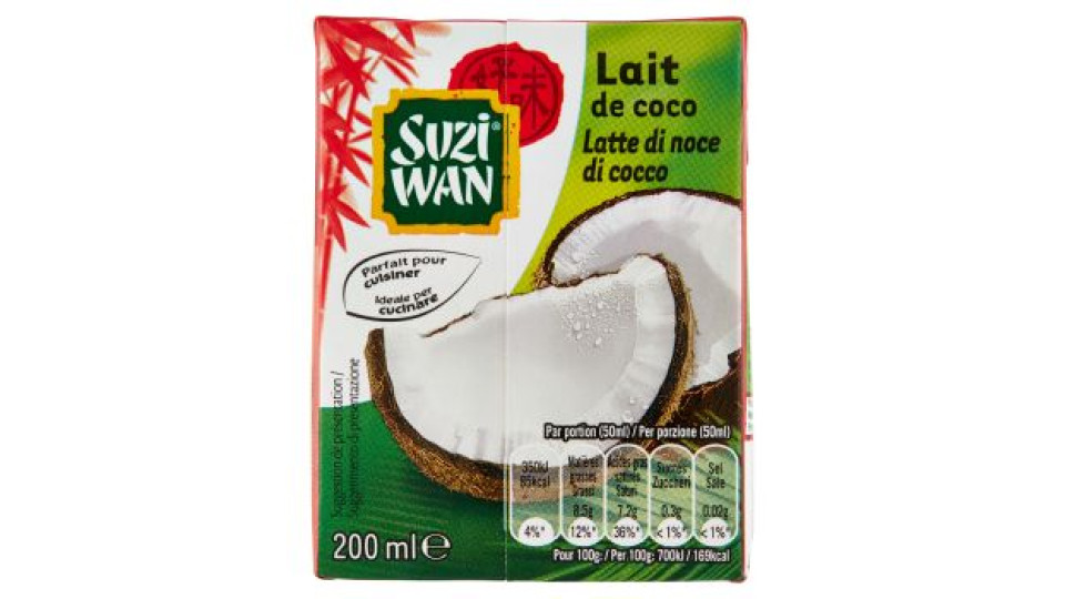 Suzi Wan, latte di noce di cocco