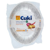 Cuki Vaschette Alluminio - Doppia Forza - pollo arrosto [E1G] - 1 confezione da