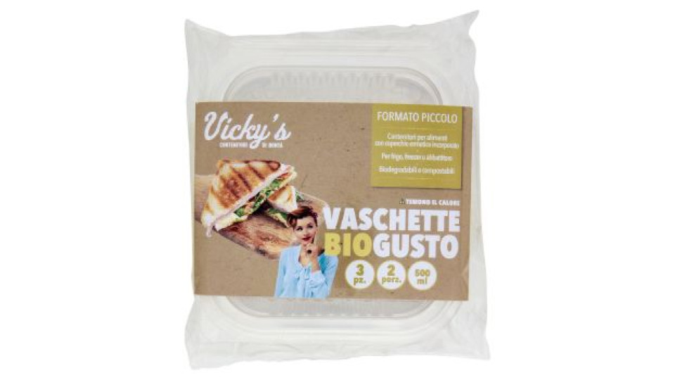 Vicky's, Vaschette BioGusto formato piccolo 500 ml