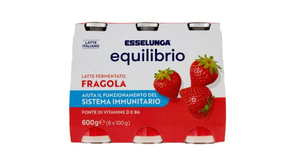 Esselunga Equilibrio, latte fermentato fragola