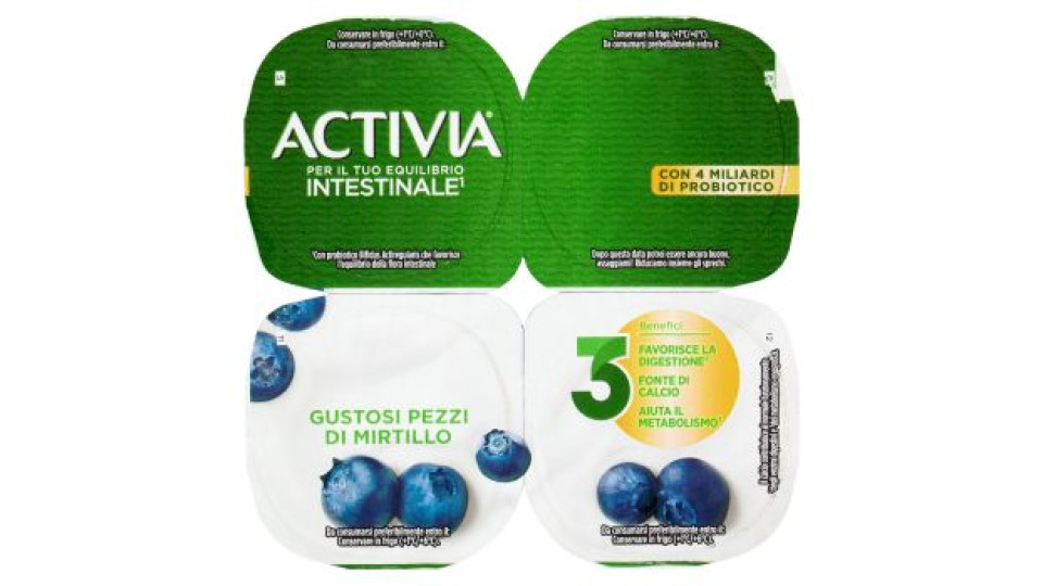 Activia Mirtillo in pezzi