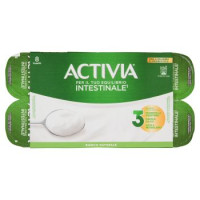 ACTIVIA Yogurt Bianco Naturale 0% grassi con Probiotico Bifidus, 8x125g