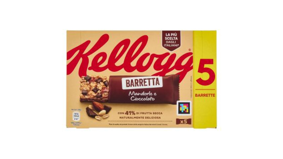 Kellogg's Barretta Mandorle e Cioccolato 128g