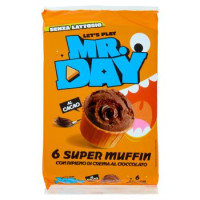 Mr.Day - Muffin Super al Cacao con Ripieno al Cioccolato 300 gr