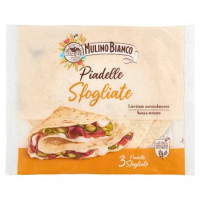 Mulino Bianco Piadelle Sfogliate Ideale per Piadina 3pz 330g