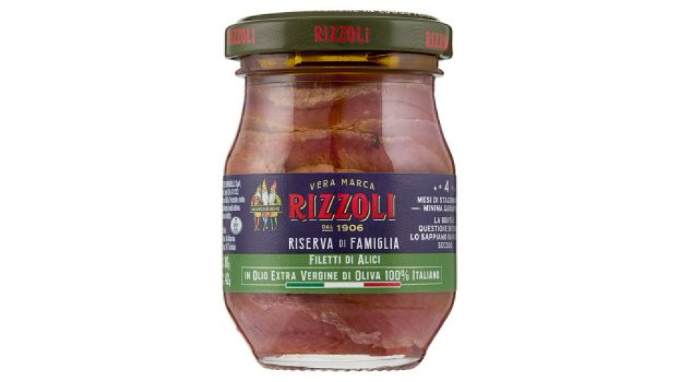 Rizzoli, Riserva di famiglia filetti di alici in olio extra vergine di oliva