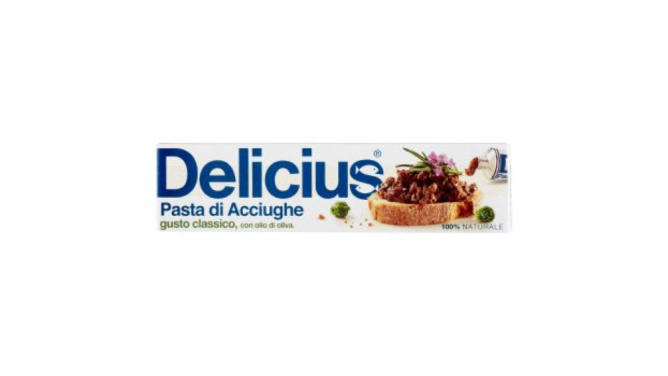 Delicius Pasta di Acciughe gusto ricco, con olio di oliva e salsa piccante