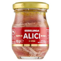 Esselunga, filetti di alici in olio di oliva distesi