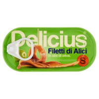 Delicius - Filetti di Alici, all'Olio di Oliva 