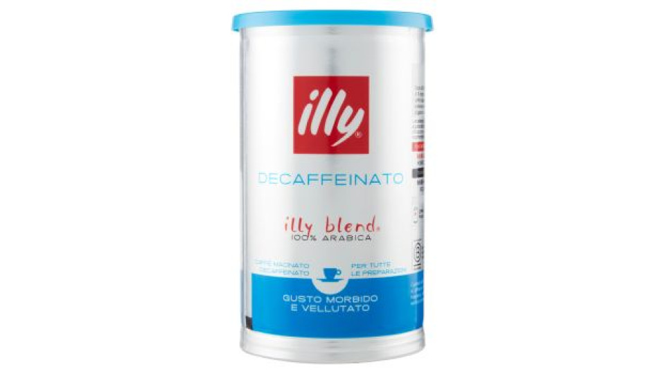illy Decaffeinato Caffè Macinato Decaffeinato per Tutte le Preparazioni 250 g