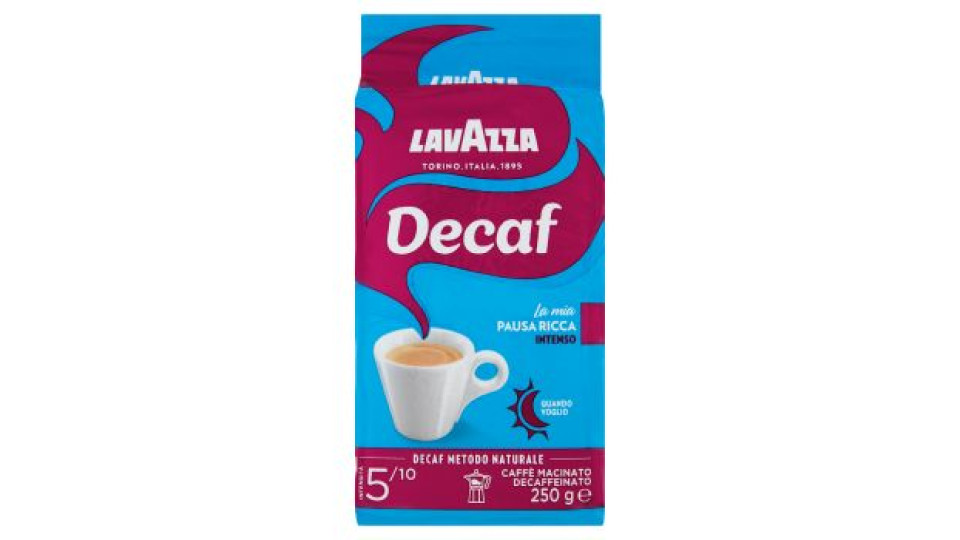 Lavazza, Dek Intenso Caffè Macinato Decaffeinato - 250 g
