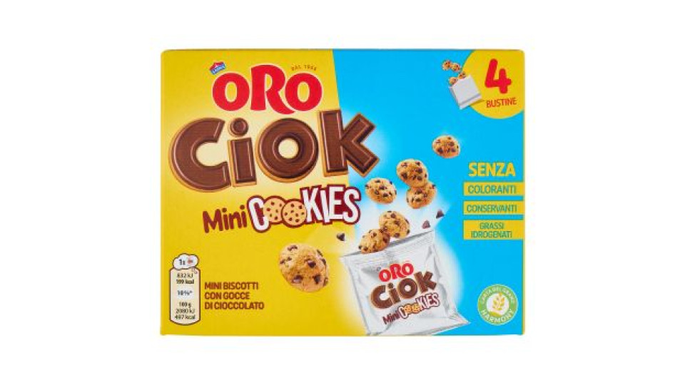 MINI COOKIES BISCOTTI CON GOCCE DI CIOCCOLATO