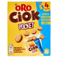 ORO CIOK POCKET MINI BISCOTTI RIPIENI DI CREMA AL CACAO MAGRO