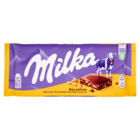 TAVOLETTA DI CIOCCOLATO AL LATTE 100% ALPINO CON RISO SOFFIATO