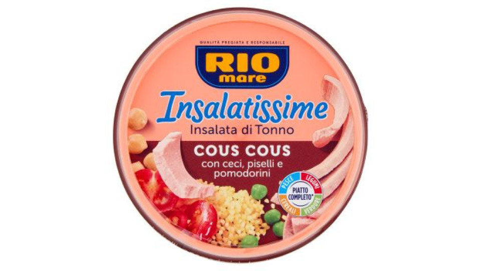 Rio Mare - Insalatissime, Cous Cous Con Tonno, Ceci, Piselli E Pomodorini