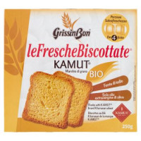 GrissinBon, leFrescheBiscottate farina di grano Khorasan kamut biologiche 36 fette