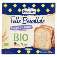 Brioche Pasquier, 36 fette biscottate integrali alla farina di farro biologiche