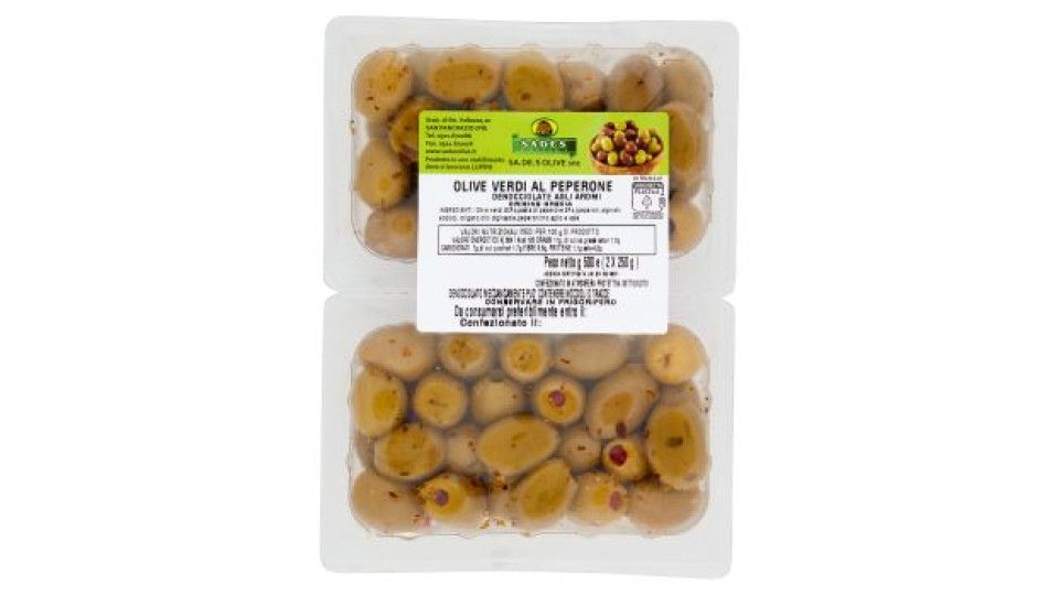 Olive verdi al peperone