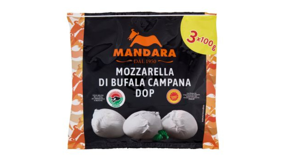 Castelli, Delizia Campana Mozzarella di Bufala Campana DOP conf. 3x180 g - peso netto sgocc.