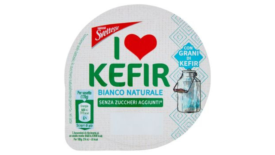 SVELTESSE I Love Kefir Bianco Naturale 170 g