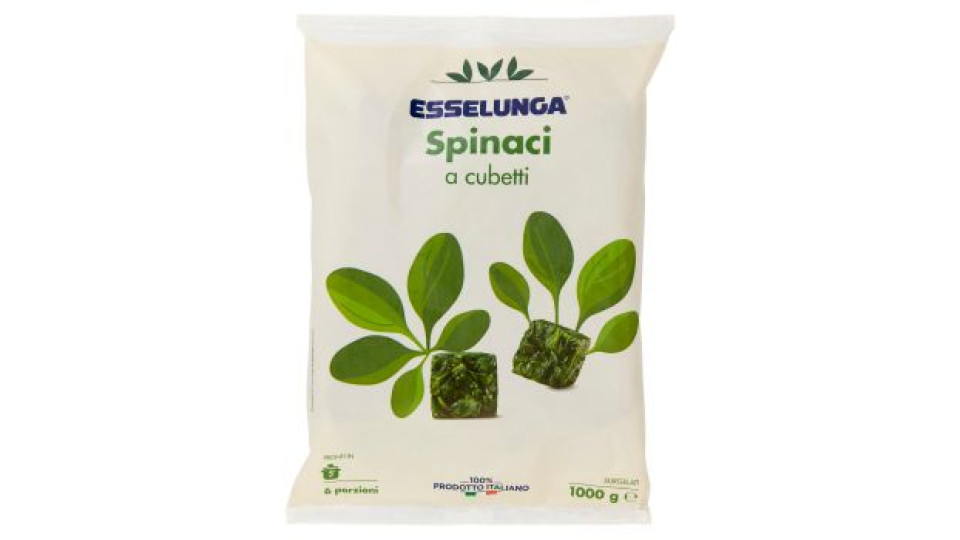 Spinaci in cubetti kg 1