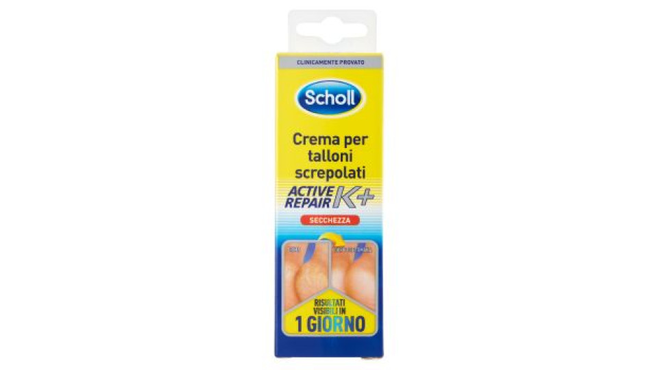 Scholl - Crema per Talloni Screpolati, Pedorex, Active Repair K+ - 