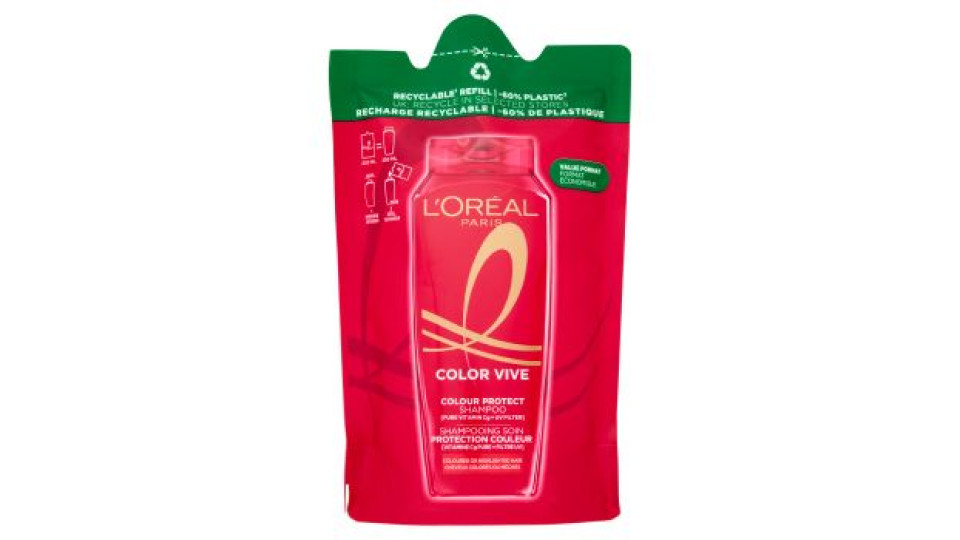 L'Oréal Paris Hair Expertise Pure Color Shampoo Capelli Colorati, Secchi