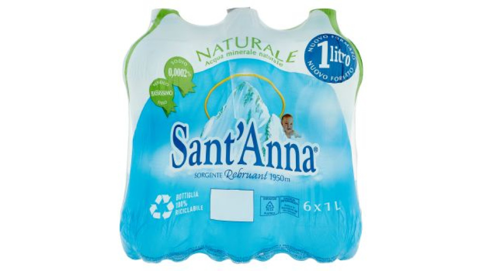 Sant'Anna Sorgente Rebruant 1950m Naturale  6 x 1 L