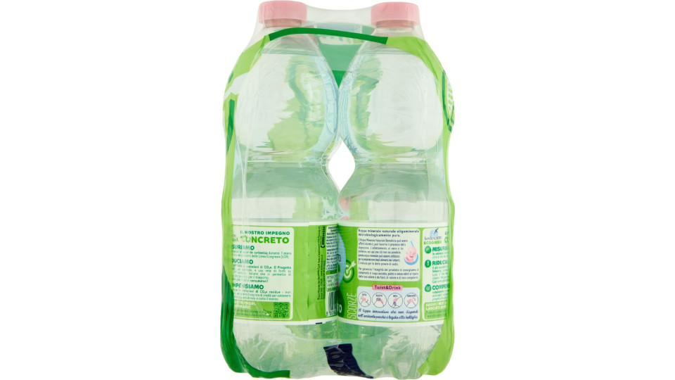 San Benedetto Acqua Naturale Benedicta Ecogreen 6 x 0,5 L