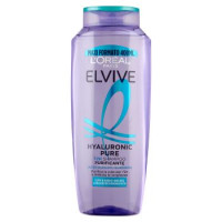 Elvive Hyaluronic Pure 72H Shampoo Purificante, per Cute e Radici Grasse, 400 ml
