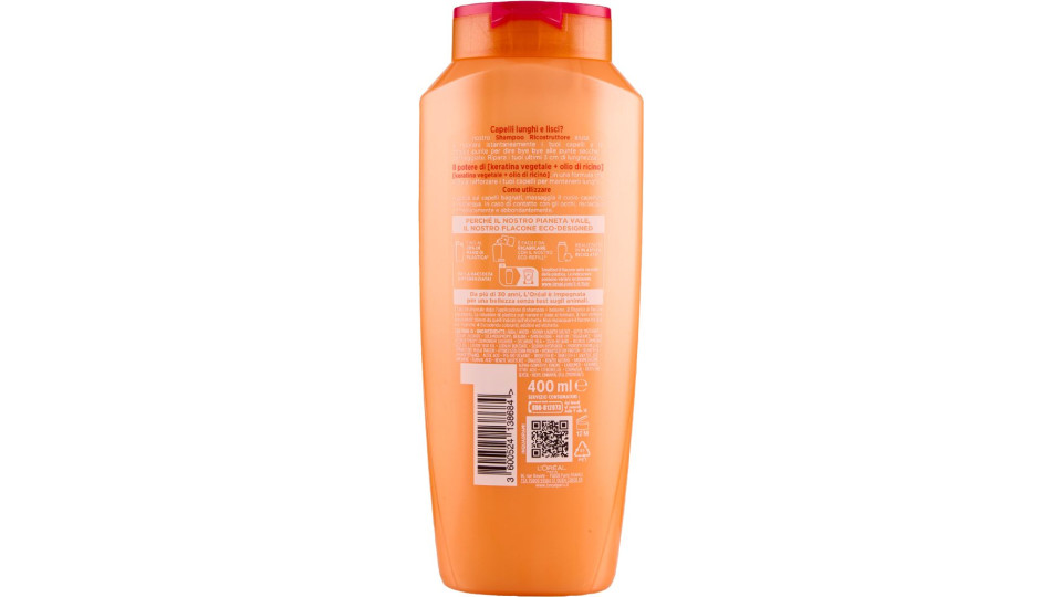 Elvive Dream Long Shampoo Ricostruttore, per Capelli Lunghi e Lisci, 400 ml