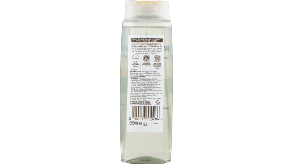 Pantene Pro-V Aqua Light Shampoo Active Nutri-Plex 250 ml