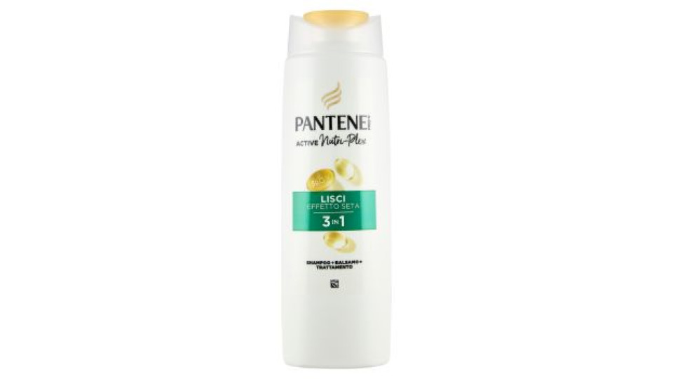 Pantene Pro-V Lisci Effetto Seta 3 in 1 Shampoo + Balsamo + Trattamento Active Nutri-Plex 250 ml