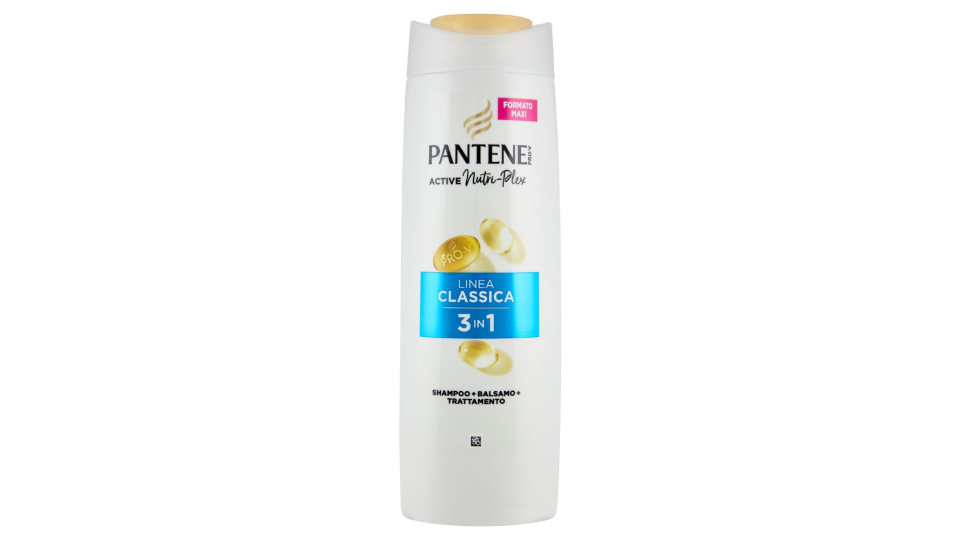 Pantene Pro-V Linea Classica 3 in 1 Shampoo + Balsamo + Trattamento Active Nutri-Plex 400 ml