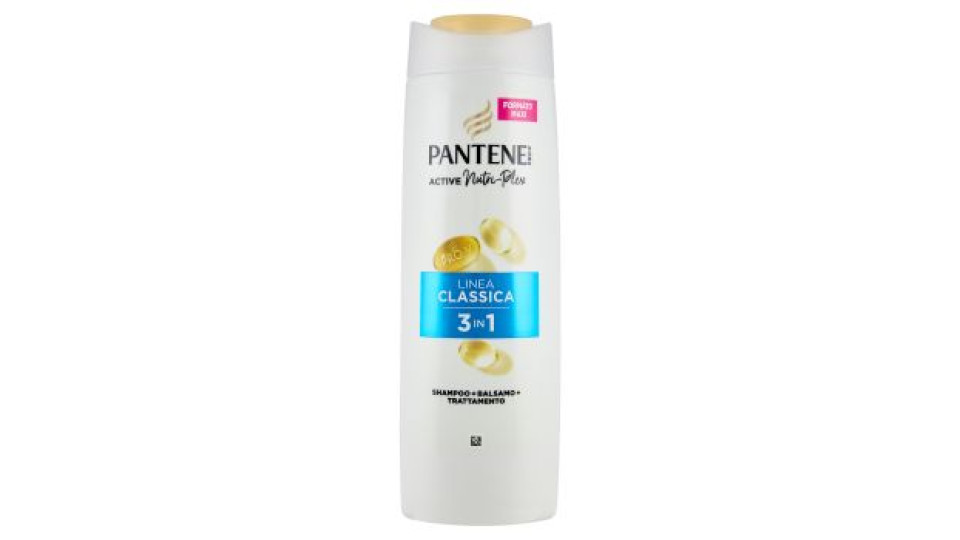 Pantene Pro-V Linea Classica 3 in 1 Shampoo + Balsamo + Trattamento Active Nutri-Plex 400 ml