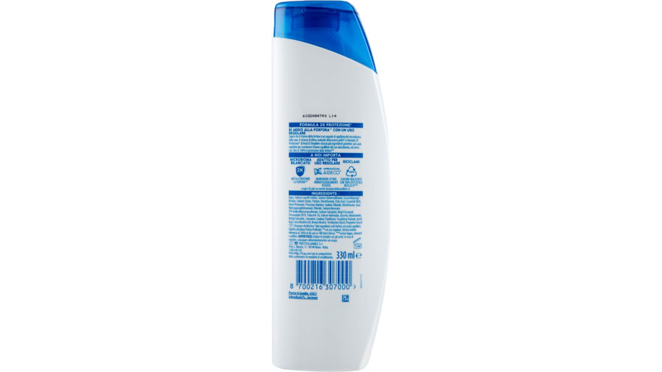 Head & Shoulders Shampoo Antiforfora Idratazione Profonda 330 ml