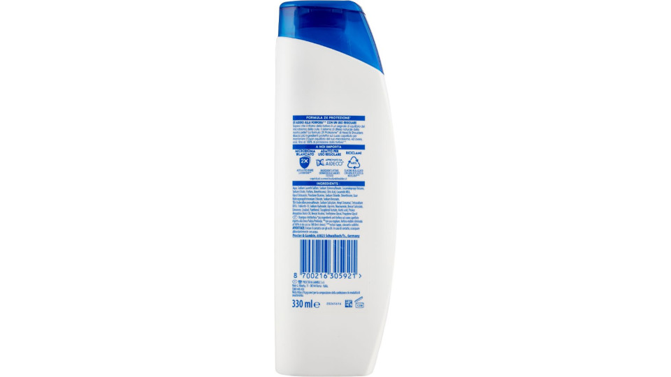 Head & Shoulders Shampoo Antiforfora Cute Secca 330 ml