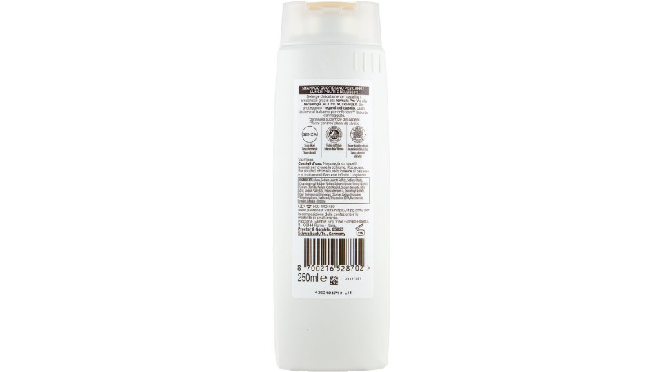 Pantene Pro-V Infinite Lunghezze Shampoo Active Nutri-Plex 250 ml