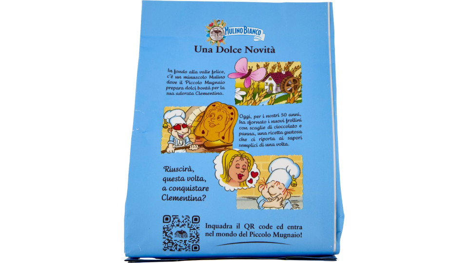 Mulino Bianco Frollini del Piccolo Mugnaio Biscotti con Cioccolato e Panna Limited Edition 300g