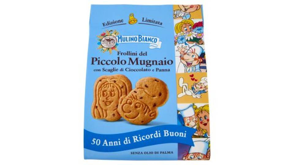 Mulino Bianco Frollini del Piccolo Mugnaio Biscotti con Cioccolato e Panna Limited Edition 300g