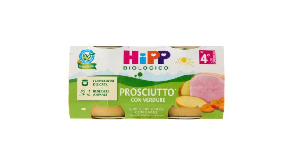 HiPP Biologico Omo Prosciutto* con Verdure 2 x 80 g
