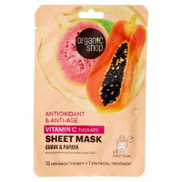 Organic Shop, Maschera in tessuto Antiossidante e Anti-età 25 g