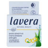 lavera Basis Sensitive Crema idratante antirughe Jojoba Bio & Aloe Vera Bio Q10 50 ml